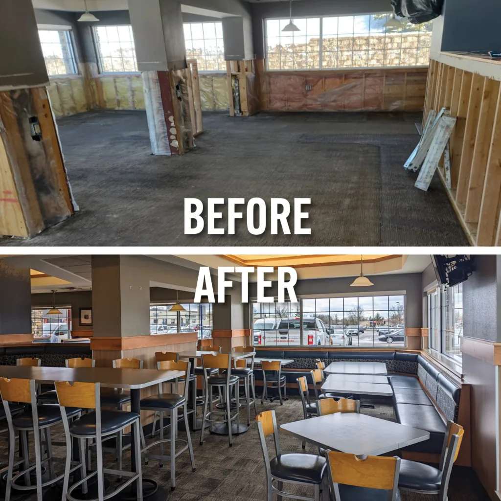 Culver's dining room water damage restoration