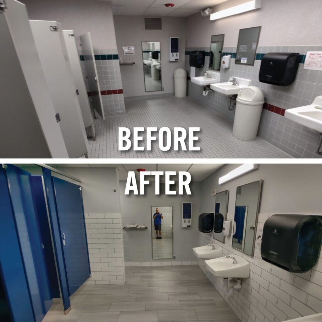 commercial bathroom remodel