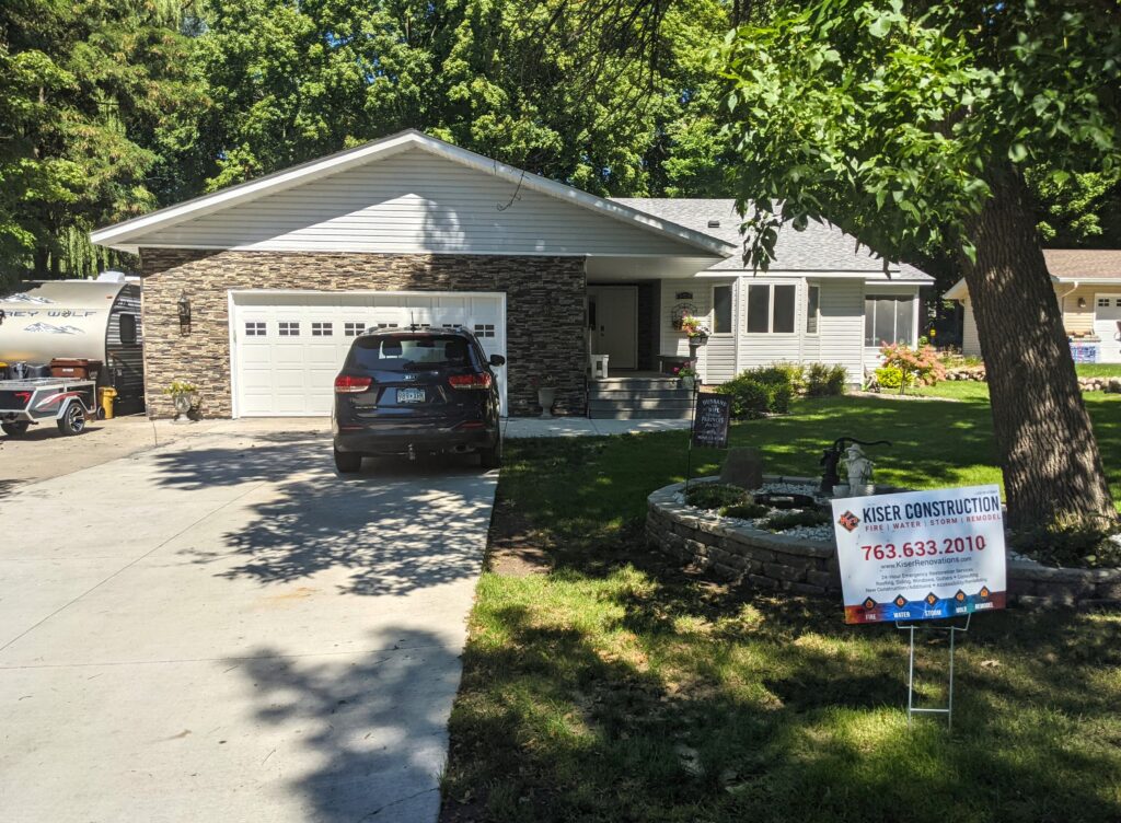 garage fire damage completed restoration