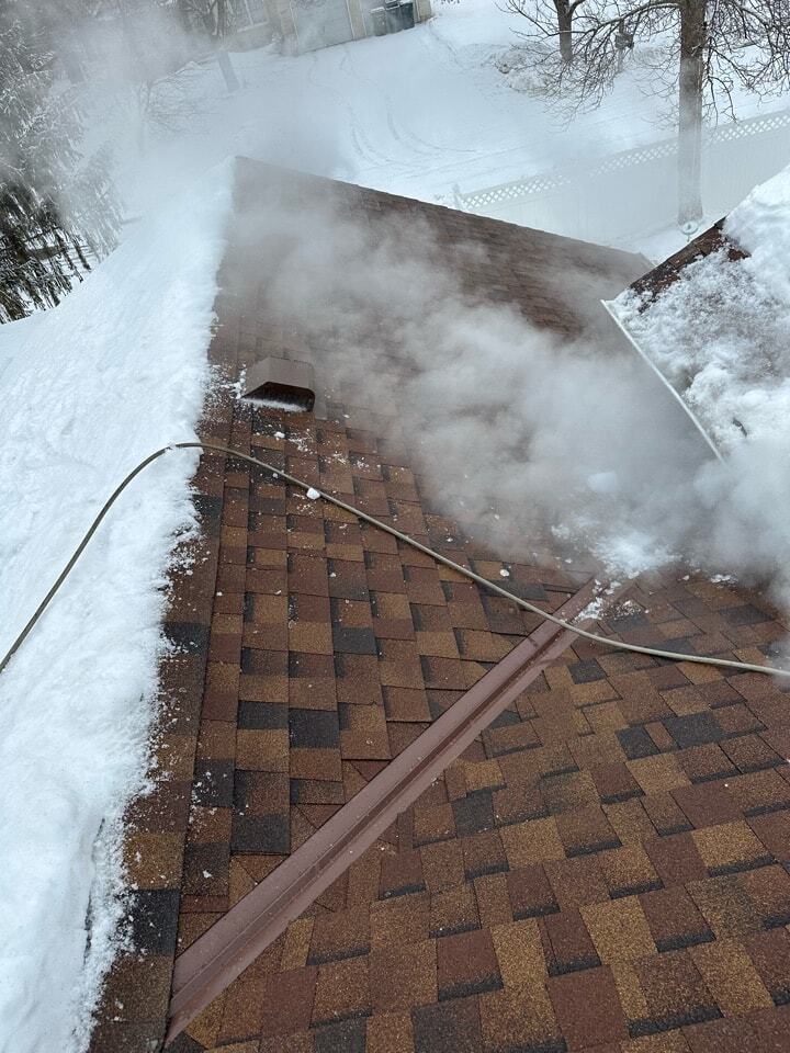Ice dam removal