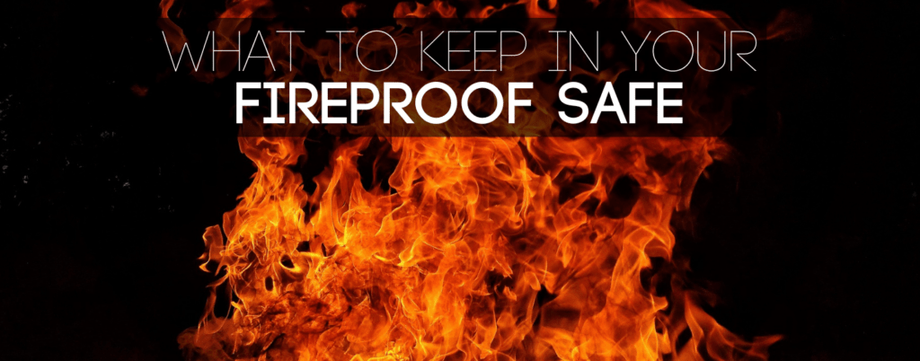 Fireproof safe during fire damage emergencies