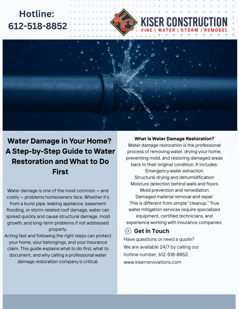 Step By Step Guide To Water Restoration
