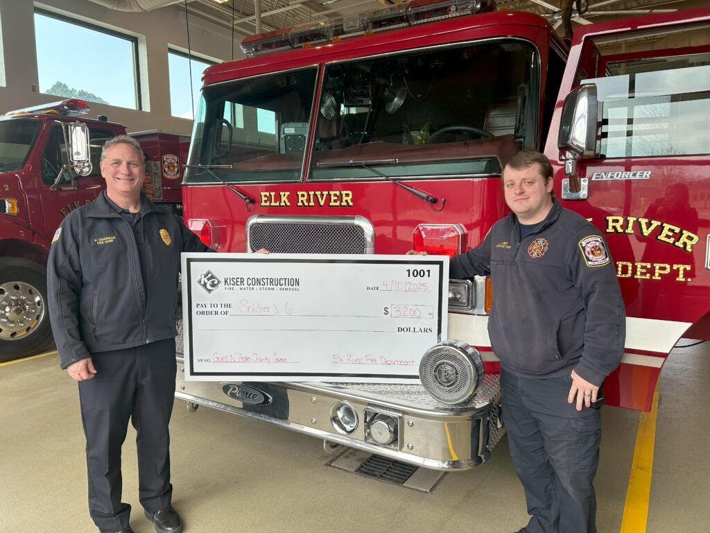 FD Check Presentation Elk River Fire Department donation